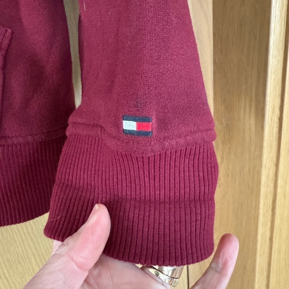 Tommy Hilfiger Varsity 1985 Maroon Jacket / 2012 / Burgandy Zip Front / large - Picture 7 of 13
